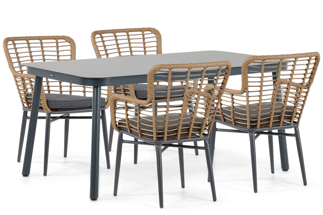 Lifestyle Toledo/Tavano 160 cm dining tuinset 5-delig - 23056