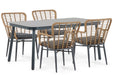 Lifestyle Toledo/Tavano 160 cm dining tuinset 5-delig - 23056