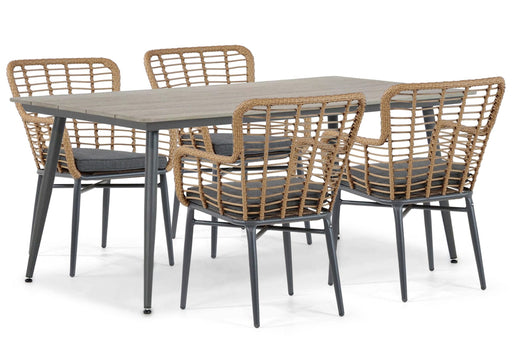 De Laan Toledo/Matale 180 cm dining tuinset 5-delig - 24531