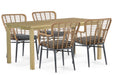 De Laan Toledo/Weston 160 cm dining tuinset 5-delig - 24537
