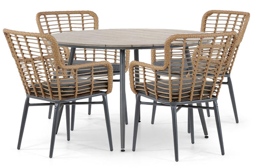 De Laan Toledo/Matale 125 cm dining tuinset 5-delig - 24530