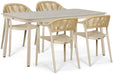 Domani Toscano/Tavano 160x90 cm dining tuinset 5-delig - 26392