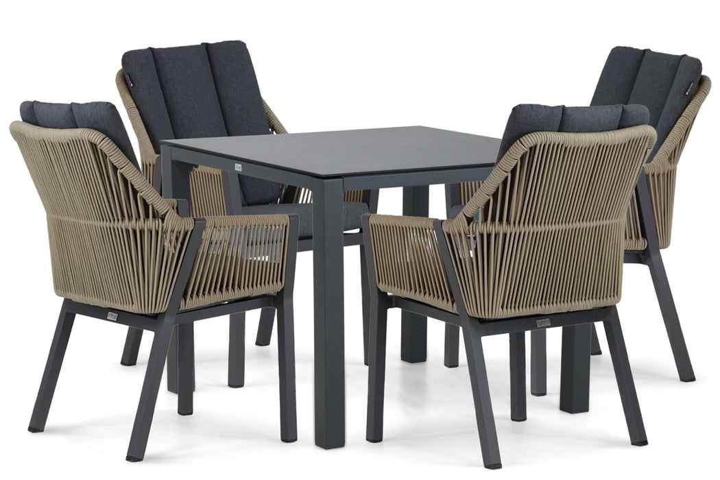 Lifestyle Verona/Mateo 90 cm dining tuinset 5-delig - 22997