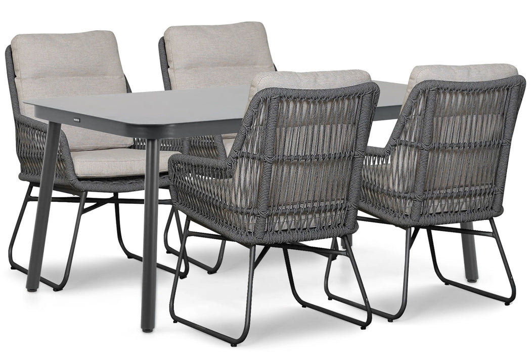 Lifestyle Vicente/Tavano 160x90 cm dining tuinset 5-delig