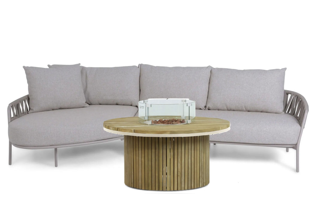 4 Seasons Outdoor Calma/Fire Nest 110 cm hoek loungeset 3-delig