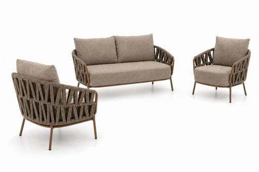 4 Seasons Outdoor Biarritz stoel-bank loungeset 3-delig