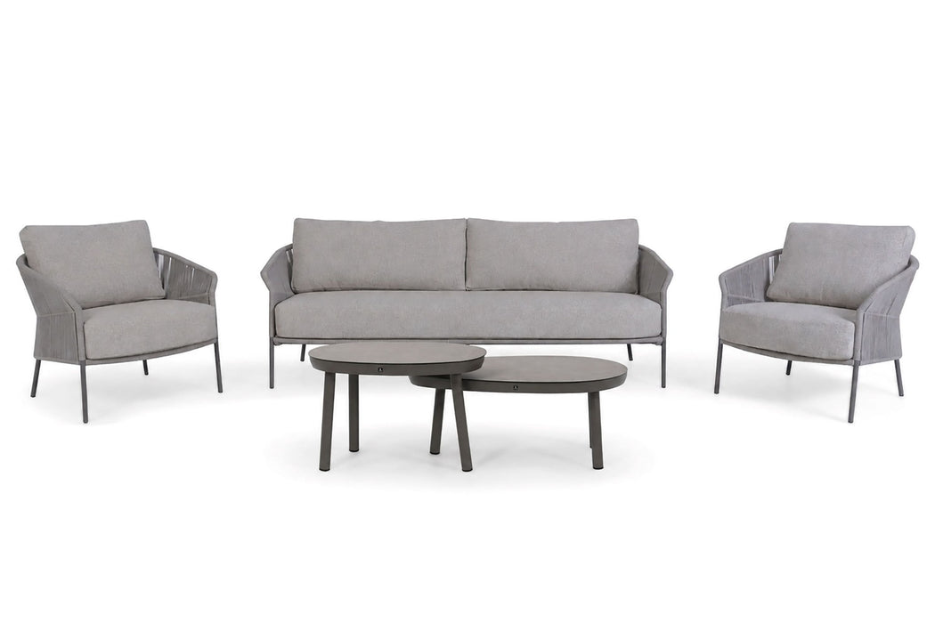 4 Seasons Outdoor Florence/Livo stoel-bank loungeset 5-delig
