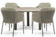 4 Seasons Outdoor Florence/Trino 140 cm dining tuinset 5-delig