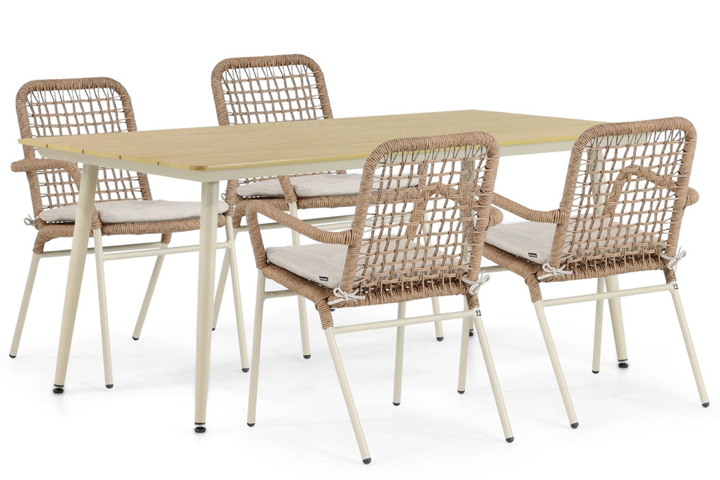 De Laan Catalone/Matale 180 cm dining tuinset 5-delig - 24558