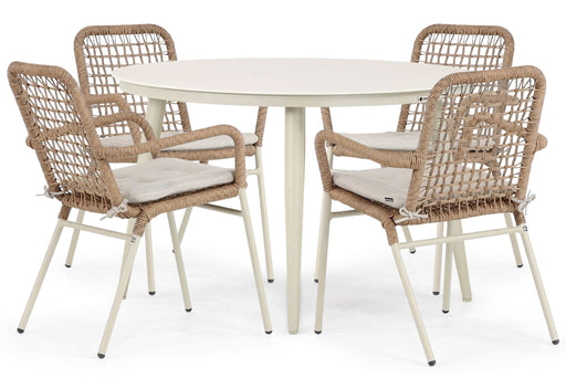 Lifestyle Catalone/Vienna 120 cm dining tuinset 5-delig - 22836