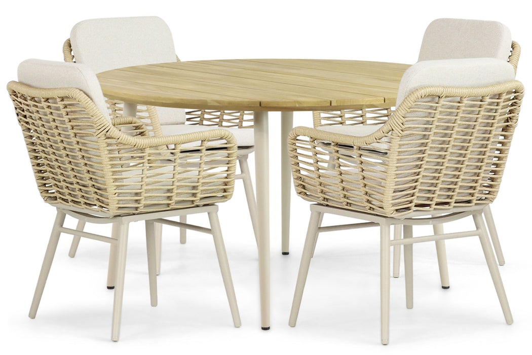 Coco Antoni/Montana 130 cm dining tuinset 5-delig