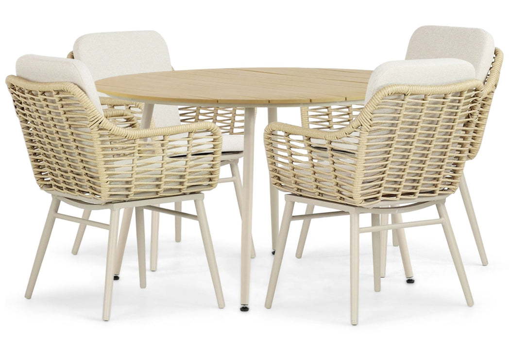 Coco Antoni/Matale 125 cm dining tuinset 5-delig