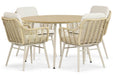 Coco Antoni/Matale 125 cm dining tuinset 5-delig