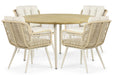 Coco Custa/Montana 130 cm dining tuinset 5-delig