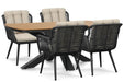 Coco Custa/Camila 180x100 cm dining tuinset 5-delig