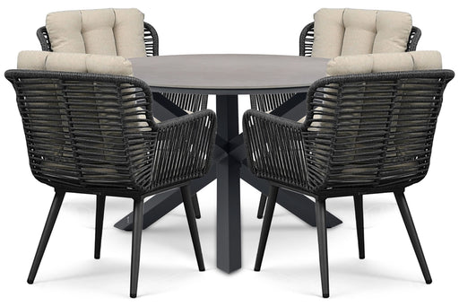 Coco Custa/Xento 120 cm dining tuinset 5-delig
