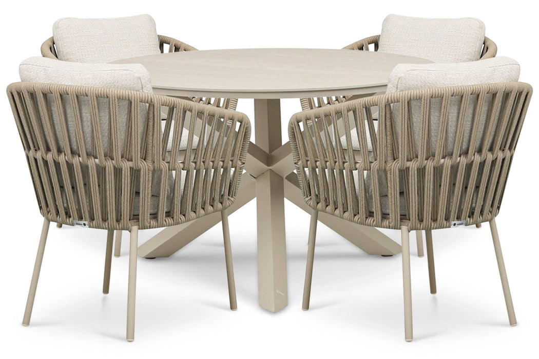 Coco Elara/Xento 120 cm dining tuinset 5-delig
