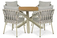 Coco Oliva/Ancona 125 cm dining tuinset 5-delig
