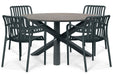 Domani Alba/Ancona 125 cm dining tuinset 5-delig