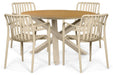 Domani Alba/Ancona 125 cm dining tuinset 5-delig - 26323