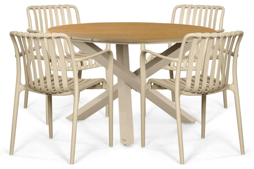 Domani Alba/Ancona 125 cm dining tuinset 5-delig - 26323