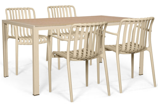 Domani Alba/Creta 160x90 cm dining tuinset 5-delig - 26321