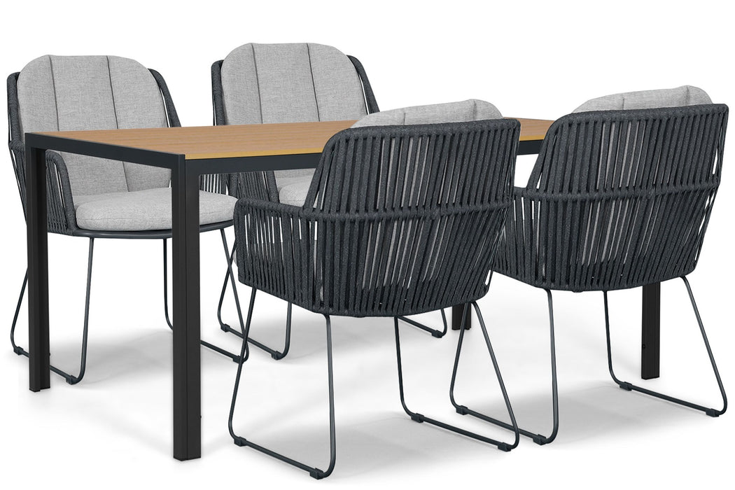 Domani Trivento/Creta 150x90 cm dining tuinset 5-delig