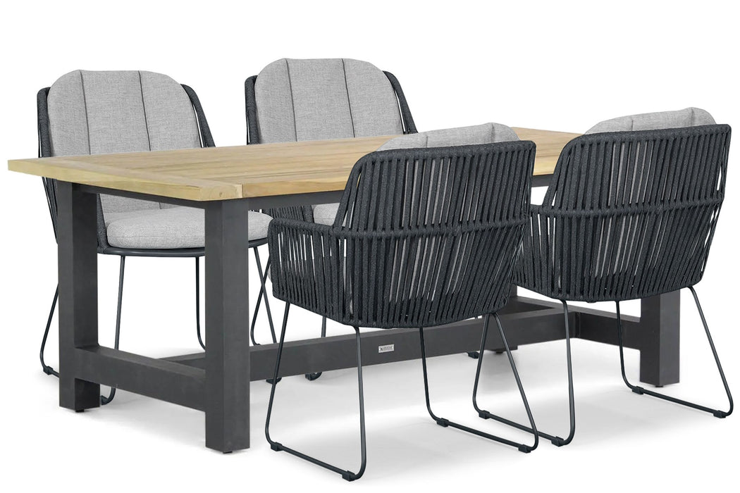 Domani Trivento/San Francisco 200x100 cm dining tuinset 5-delig