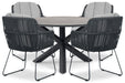Domani Trivento/Xento 120 cm dining tuinset 5-delig