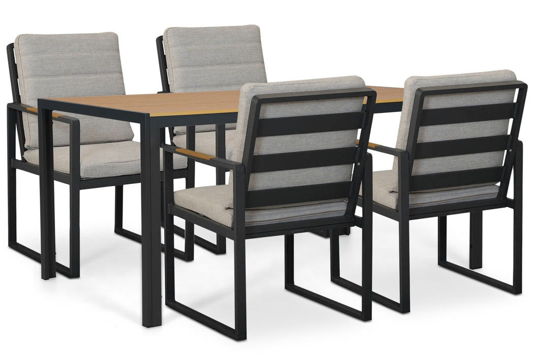 Lifestyle Alessio/Creta 160x90 cm dining tuinset 5-delig - 25699