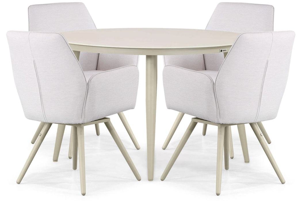 Lifestyle Andorra/Vienna 120 cm dining tuinset 5-delig - 22812