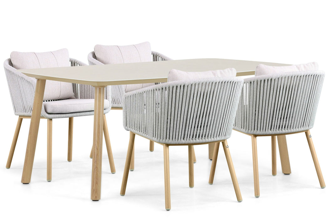 Lifestyle Bloom/Bloom 180 cm dining tuinset 5-delig