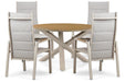 Lifestyle Essence/Ancona 125 cm dining tuinset 5-delig