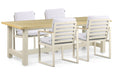 Lifestyle Faro/San Francisco 200 cm dining tuinset 5-delig