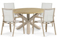 Lifestyle Fiora/Rockville 120 cm dining tuinset 5-delig - 26195