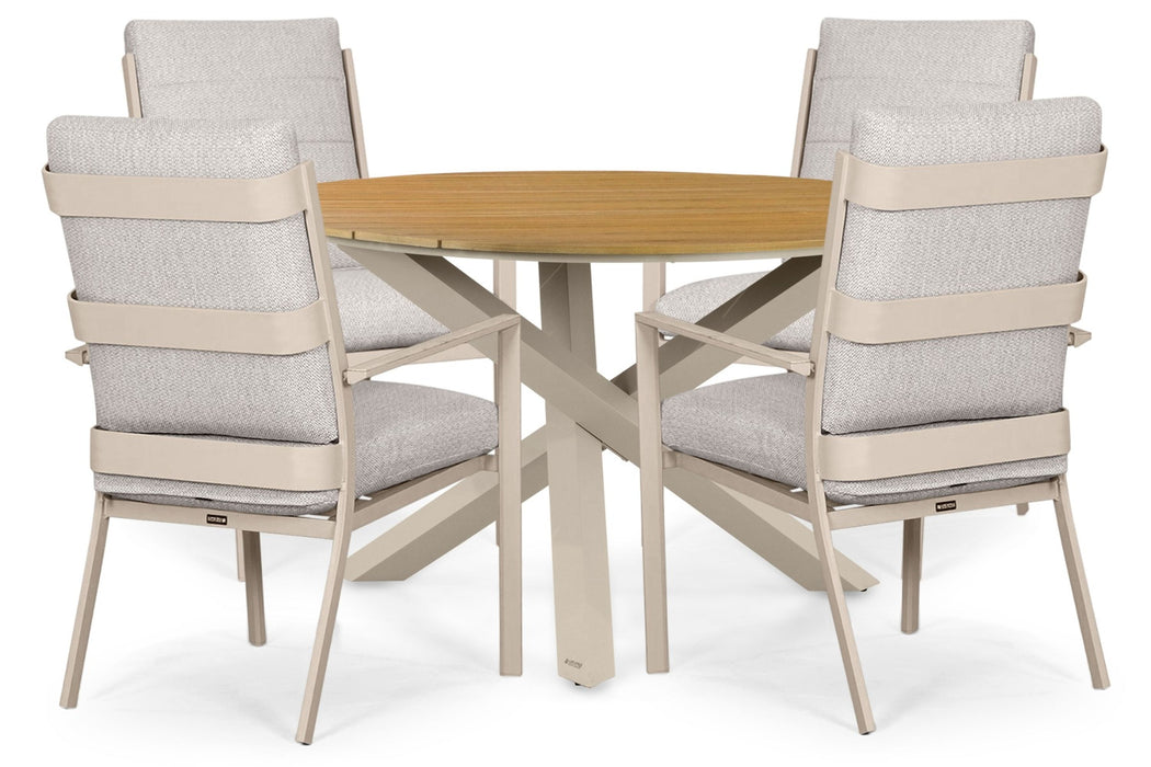 Lifestyle Lecce/Ancona 125 cm dining tuinset 5-delig - 25941