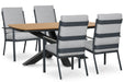 Lifestyle Lecce/Camila 180x100 cm dining tuinset 5-delig