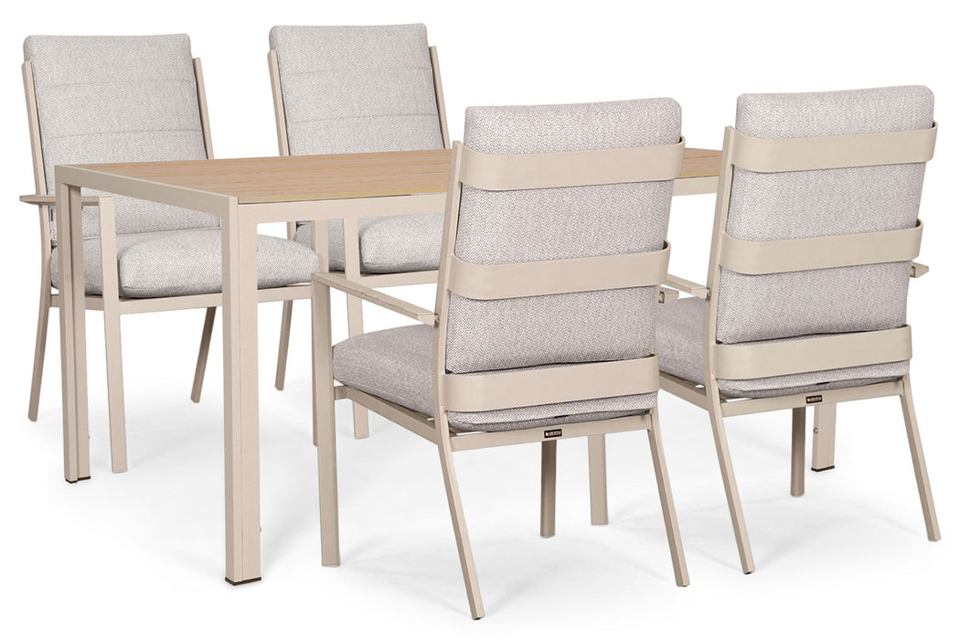 Lifestyle Lecce/Creta 160x90 cm dining tuinset 5-delig
