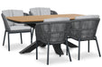 Lifestyle Monaco/Camila 180x100 cm dining tuinset 5-delig