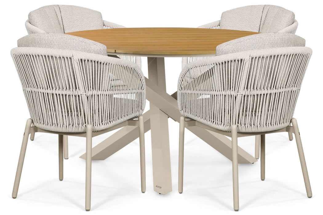 Lifestyle Monaco/Ancona 125 cm dining tuinset 5-delig - 25901