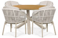 Lifestyle Monaco/Ancona 125 cm dining tuinset 5-delig - 25901