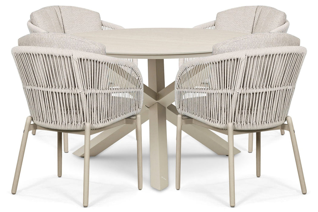 Lifestyle Monaco/Xento 120 cm dining tuinset 5-delig - 25914