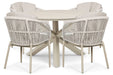 Lifestyle Monaco/Xento 120 cm dining tuinset 5-delig - 25914