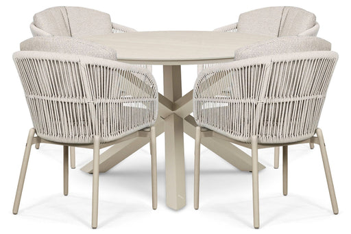 Lifestyle Monaco/Xento 120 cm dining tuinset 5-delig - 25914