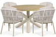 Lifestyle Monaco/Rockville 120 cm dining tuinset 5-delig - 25908