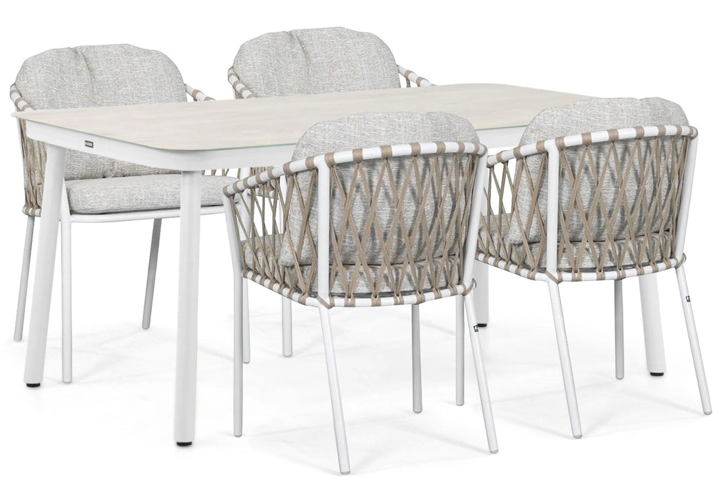 Lifestyle Morano/Tavona 160x90 cm dining tuinset 5-delig