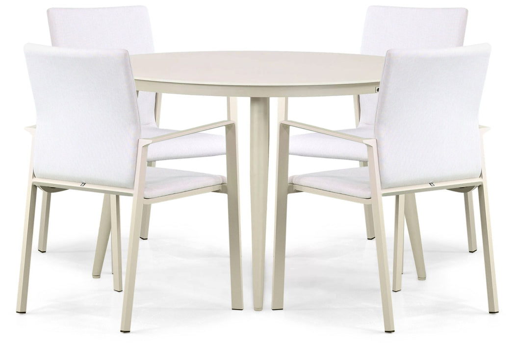 Lifestyle Rome/Vienna 120 cm dining tuinset 5-delig