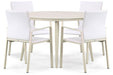 Lifestyle Rome/Vienna 120 cm dining tuinset 5-delig