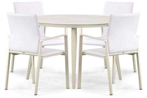 Lifestyle Rome/Vienna 120 cm dining tuinset 5-delig