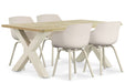 Lifestyle Salina/Cardiff 180 cm dining tuinset 5-delig